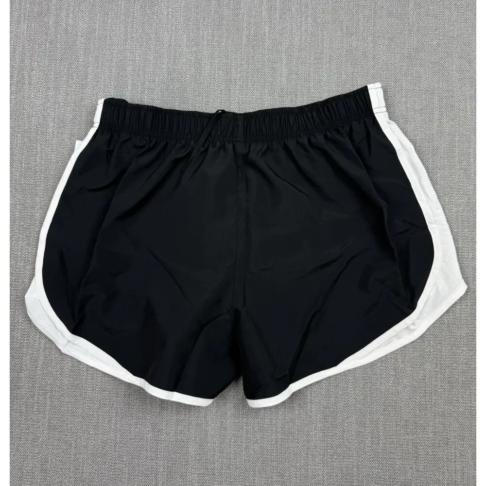 Nike Dri-FIT Women’s Running Shorts Black White Lined Size Large NWT